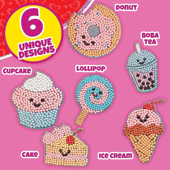 Set of 24 Valentines Cards for Kids Classroom - Valentine's Day Sweet Treats Dia - Picture 2 of 9